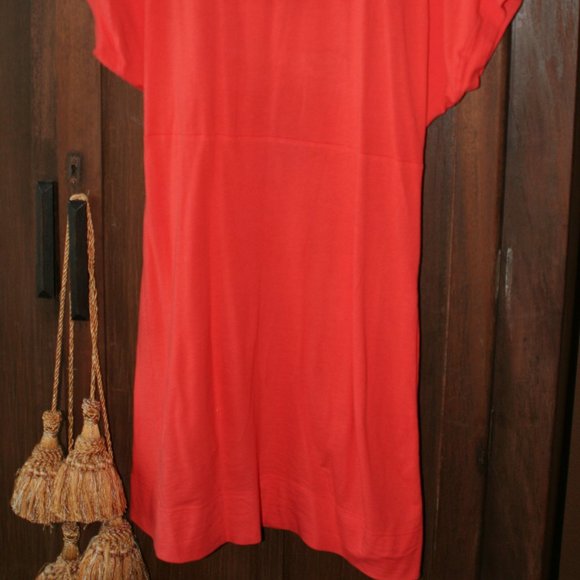 Johnny Was Orange Embroidered Floral Dress Size M - Picture 4 of 4